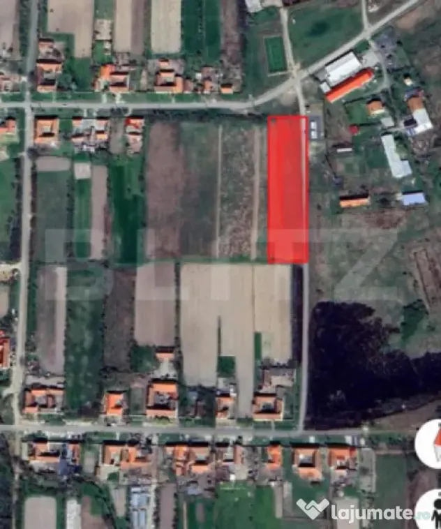 Teren intravilan de vanzare, cu 2 fronturi stradale in Heren