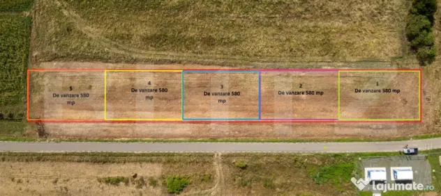 Teren intravilan de vanzare, cu 2 fronturi stradale in Heren