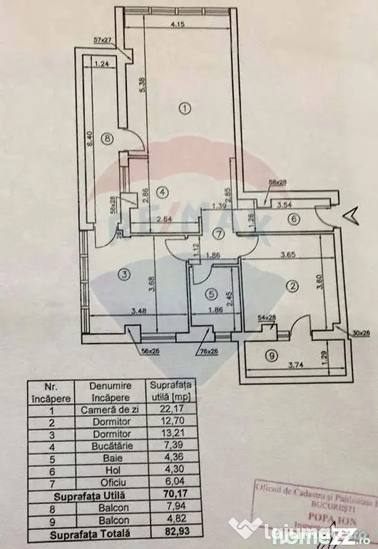 3 camere + birou 80mp | Oituz - Colentina - Andronache | ...