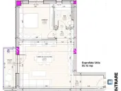 Apartament cu 2 camere la cheie 55 mp utili in Selimbar zona 