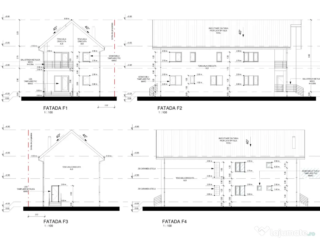 Casă la gri + Garaj - Teren 1.700 mp Fagaras, pe strada Oltului