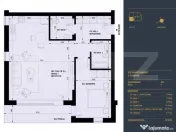 Apartament cu 2 camere, 2 bai, Smart Home, 64.5 mp - Complex 
