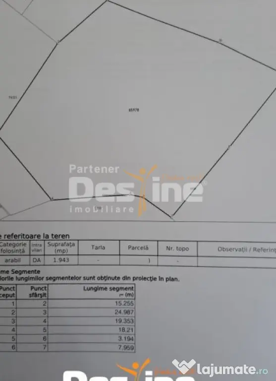 Cornesti, Miroslava, Teren 1943 mp, 87.435 euro