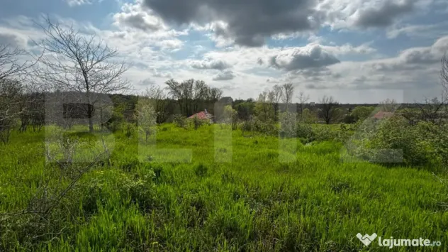 Teren intravilan 990 mp, front 33 ml, zona platou Cârcea