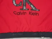 Trening Compleu Fata 8 ani 128 cm CK Set Nou Bumbac 100% Roșu Strasuri Top Crop 