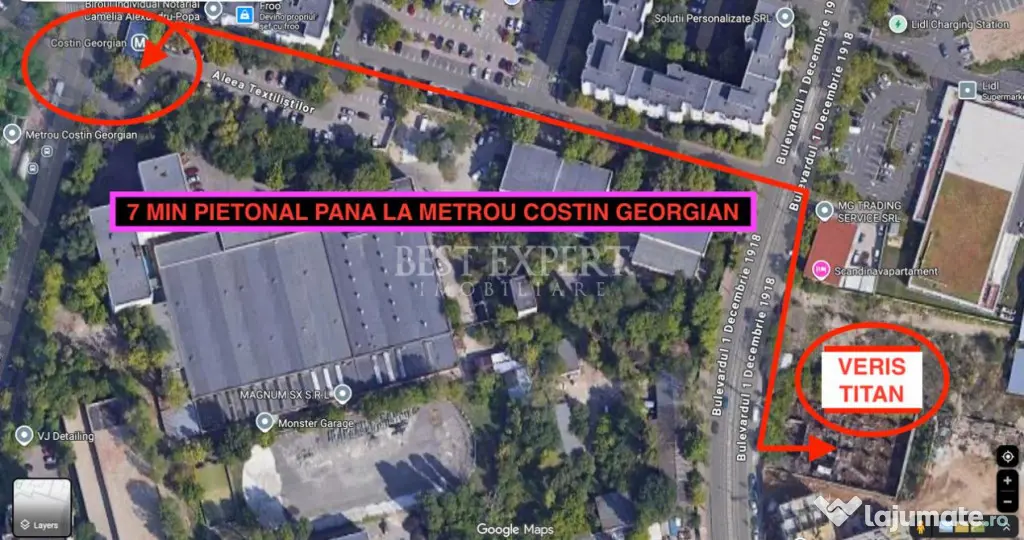 Garsonieră modernă | Bloc 2025 | 5 min metrou Costin Georg