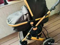Carucior 3 in 1 BabyDary Negru 
