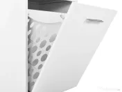 Dulap Baie cu cos de rufe Adore Diamond, Alb Lucios, 52 x 187 x 38 cm 