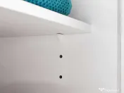 Dulap Baie cu cos de rufe Adore Diamond, Alb Lucios, 52 x 187 x 38 cm 