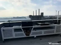 Grătar exterior PREMIUM 4m – structură metalică (fier) – complet echipat 