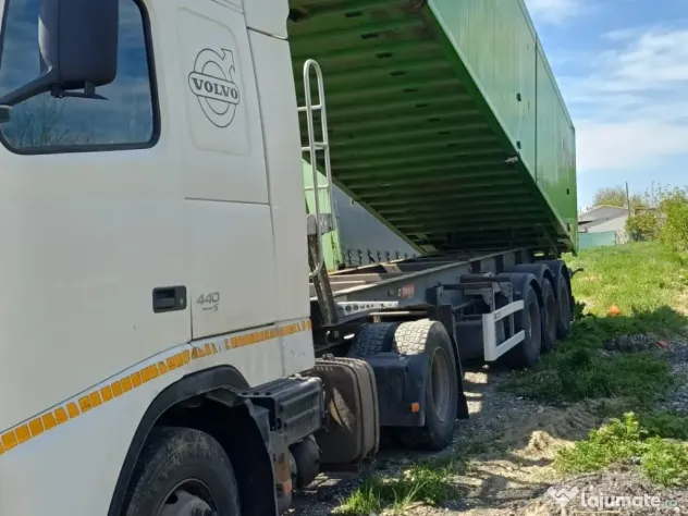 Semiremroca Trailis D-653W, an 2012, basculabila 52 mc. Volvo FH440, Euro 5
