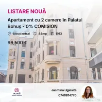 Apartament cu 2 camere în Palatul Bohuș - 0% COMISION