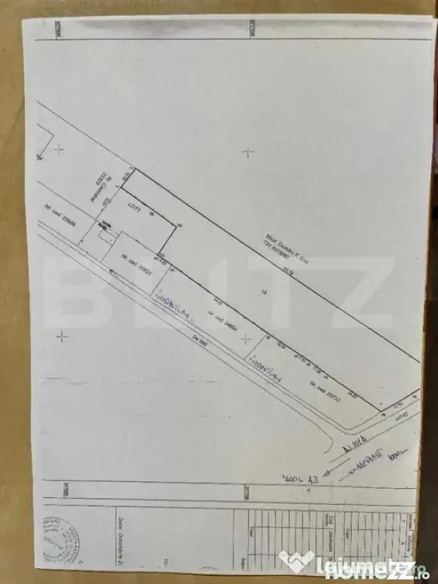 Teren 5.465 mp cu deschidere 36 ml la DJ101D – ideal inves - Barcanesti (Prahova)