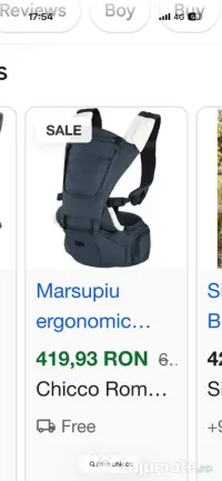 Marsupiu Chicco nou/nefolosit 