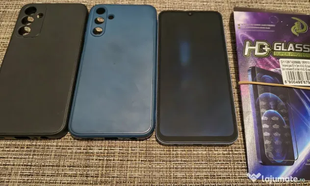 Samsung Galaxy A15 + folie sticlă și husă
