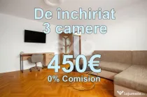De Inchiriat - 3 camere - 2 bai - 450 € - 0% Comision