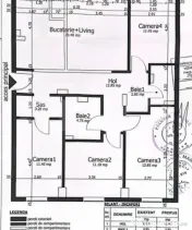 Apartament 5 camere, 100 mp, parter, pivniță 100 mp, zona 
