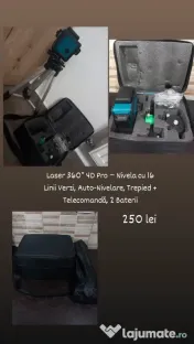 Laser 360 ° 4d pro cu trepied 