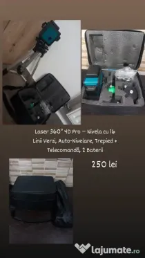 Laser 360 ° 4d pro cu trepied