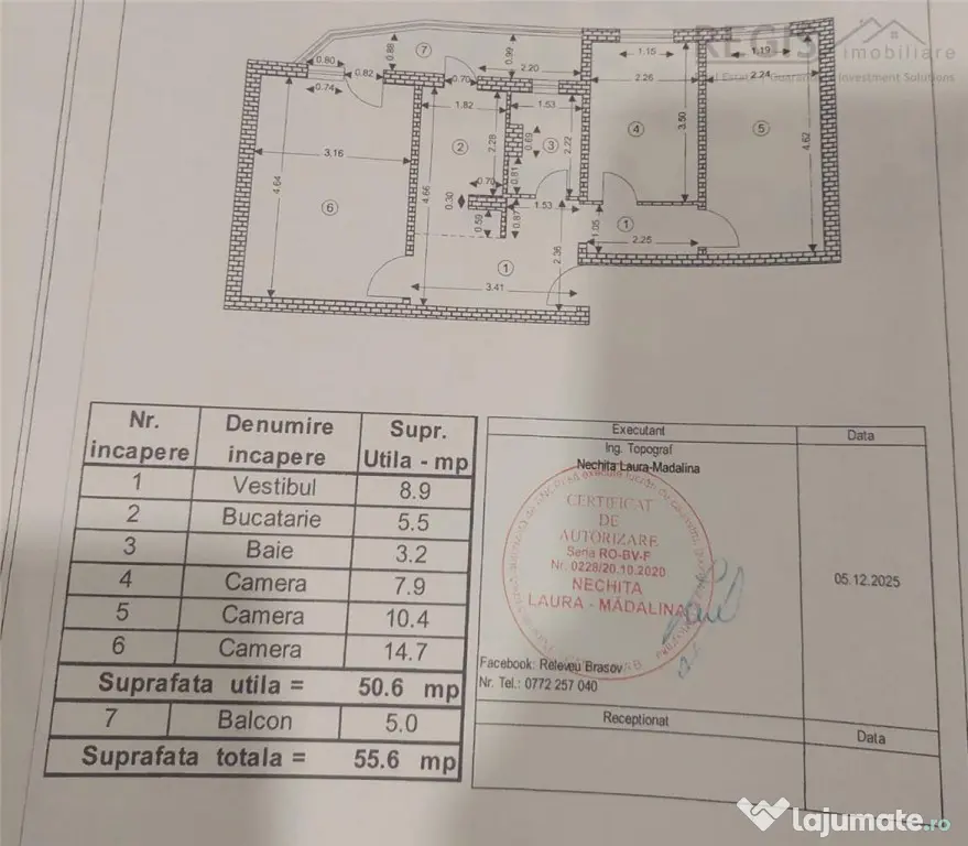 Apartament 3 camere decomandate, zona Astra