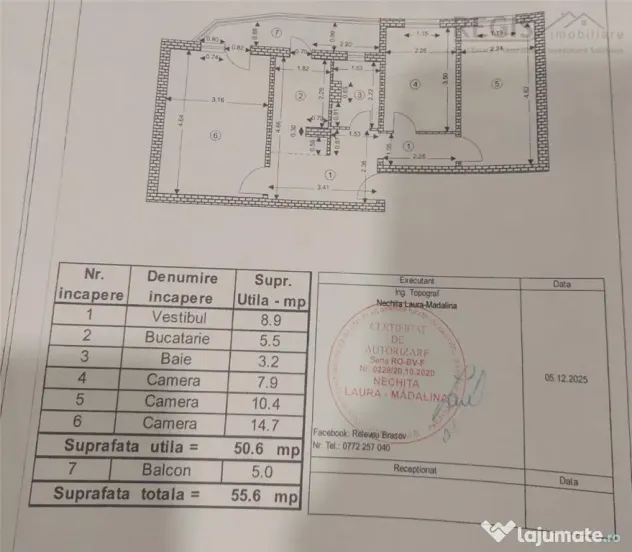 Apartament 3 camere decomandate, zona Astra