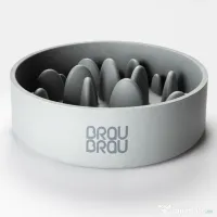 Bol Bamboo Slow Dining Gri BRAUBRAU pentru Câini și Pisici 