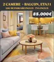 Apartament 2 camere 47 mp, 1 Terasa, 7,5 mp,1 Loc de parcar 