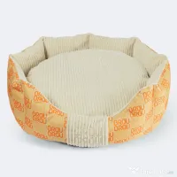 Pătuț Signature Round Summer Peach BRAUBRAU pentru Câini și Pisici 