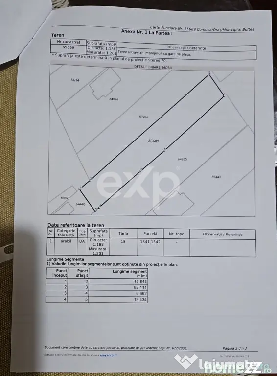 Teren Intravilan Constructii Buftea Central
