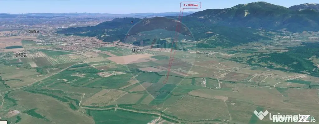 Teren 3000mp de vânzare în Râșnov / Pănicel