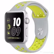 Curea ceas compatibila cu Apple Watch 1/2/3/4/5/6/7, 44mm, Argintiu si Galben 