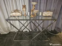 masa din inox si sticla 