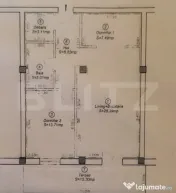 Apartament 3 camere - etaj 2- 64 mp, terasă 15 mp, zona Ro 