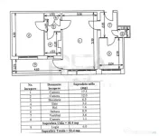 2 camere, 6/10, anvelopat, 52,4 mp -Gorjului 