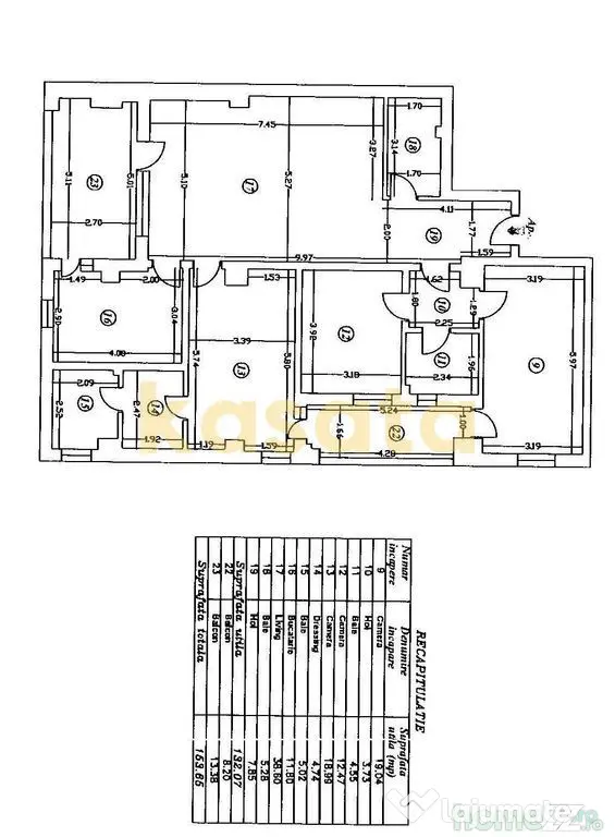 Apartament spațios cu 4 camere de închiriat în zona Av...