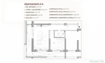 Apartament 2 camere, 83.62 mp, Ansamblu 0% Comision, zona Ca