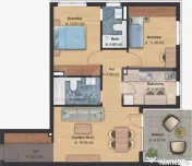 Apartament 3 camere, , parcare subterana, Grand Hill Reside 