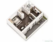 Studio, 56.72 mp intr-un ansamblu cu 0% Comision la Achiziț 