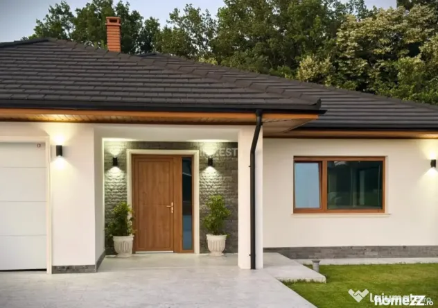 Casă individuală cu 4 camere și 2 băi - 1000MP teren, B?