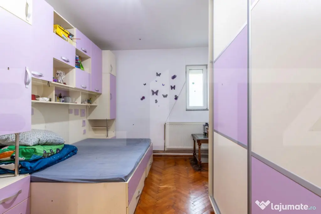 Casă 3 camere, curte și grădină, teren 765 mp, garaj, Mi