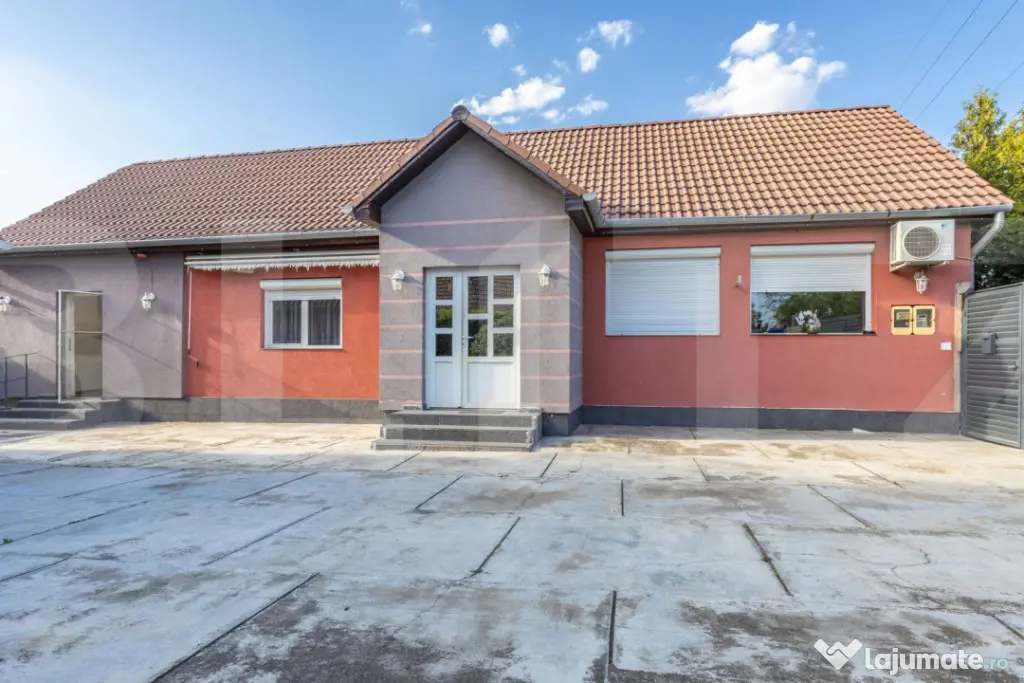Casă 3 camere, curte și grădină, teren 765 mp, garaj, Mi