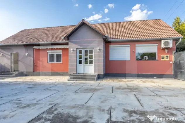 Casă 3 camere, curte și grădină, teren 765 mp, garaj, Mi
