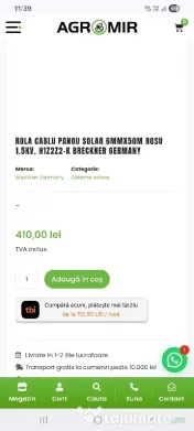 cablu solar panouri fotovoltaice 6mmCablu solar  germania 