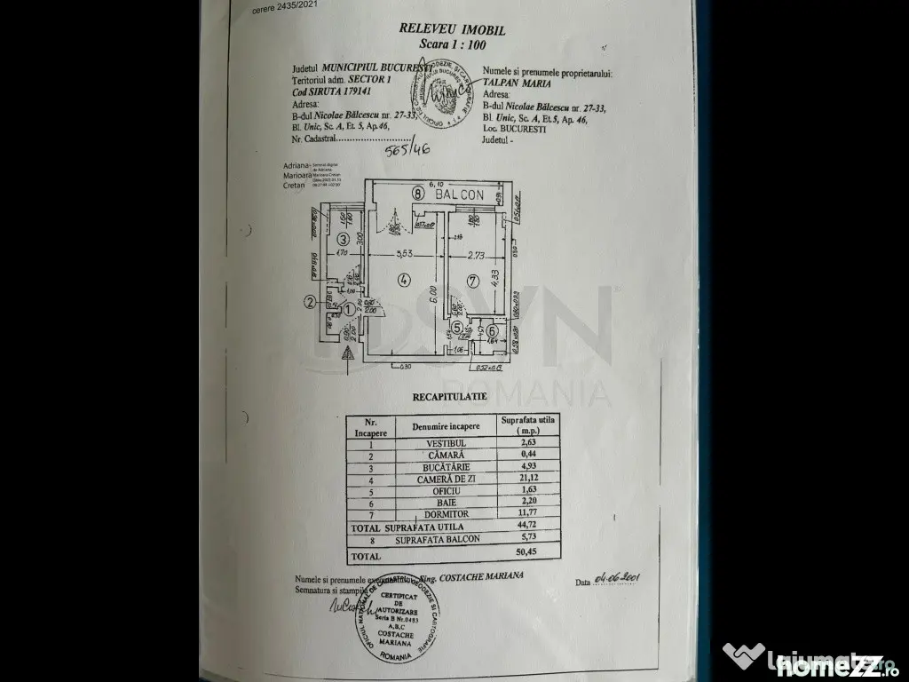 Apartament 2 Camere I De I Magheru I Universitate