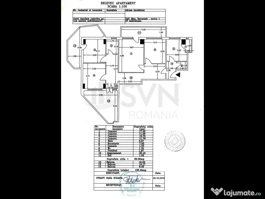 Apartament cu 4 camere Ion Mihalache