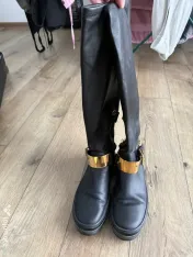 Giuseppe Zanotti cizme cu lant auriu 