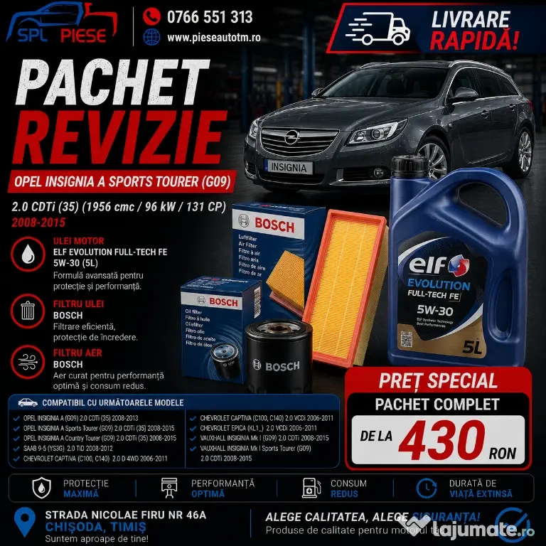 Pachet revizie Opel Insignia A Sports Tourer