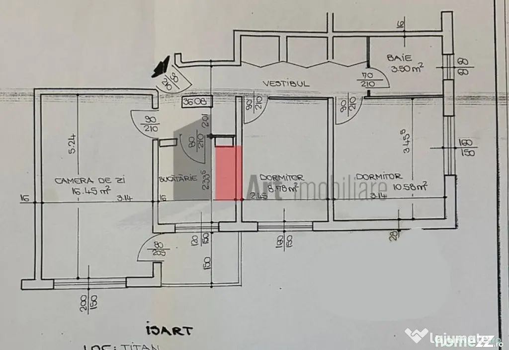 Apartament 3 camere Titan-Sălăjan