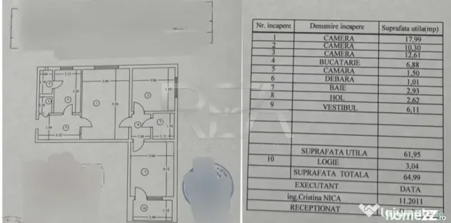 3 camere, et 3/4, anvelopat, 65mp-Drumul Taberei