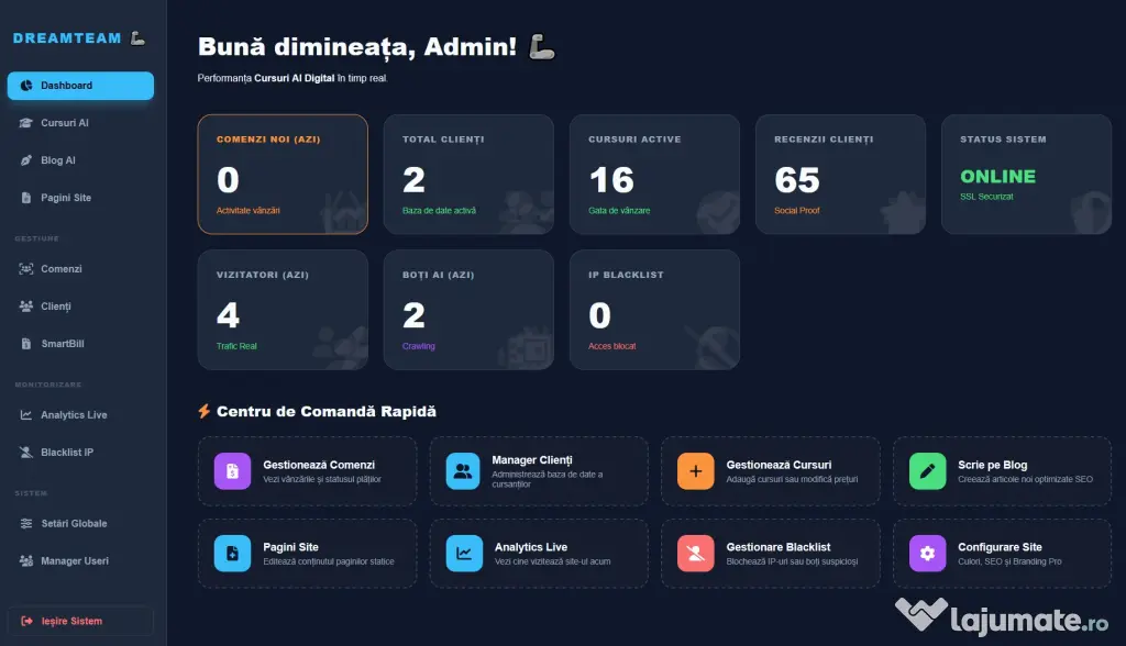 Platformă E-Commerce Produse Digitale – 100% Automatizată (SmartBill & Stripe)
